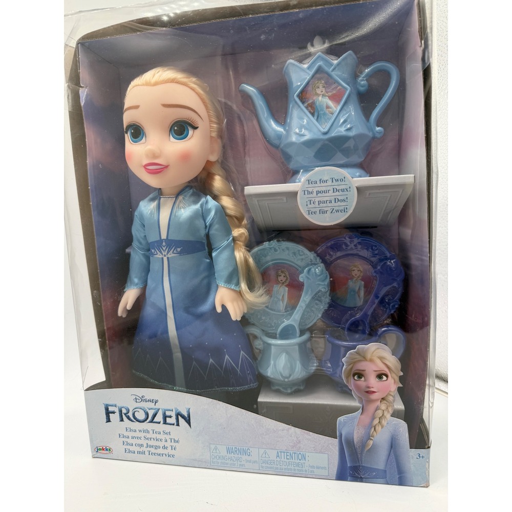 Disney Frozen Elsa Doll with Tea Set for Two Jakks Pacific New in Box